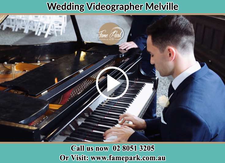 The Groom playing the piano Melville NSW 2320