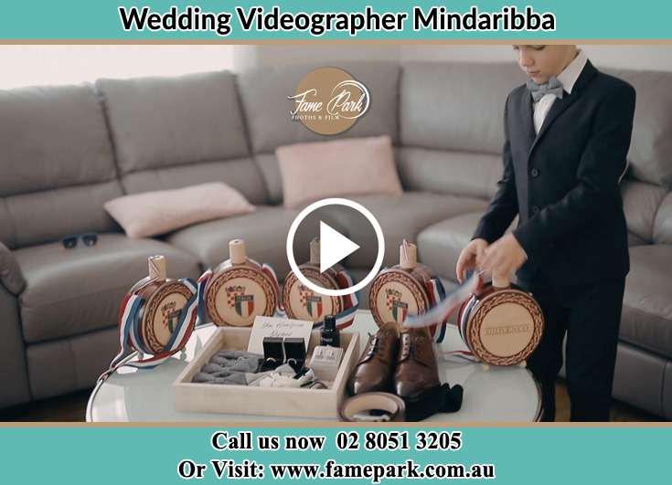 The Groom preparing the things to use for the wedding event Mindaribba NSW 2320